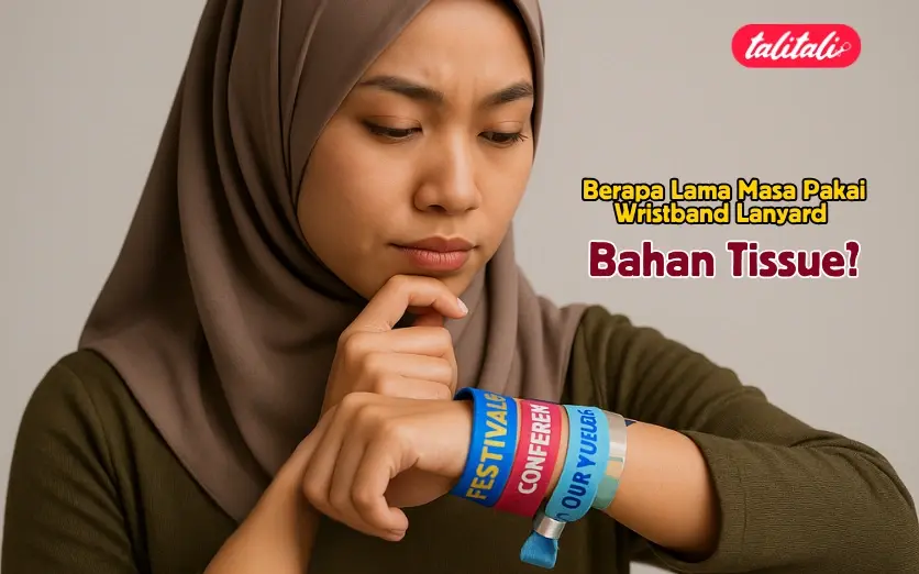 Berapa Lama Masa Pakai Wristband Lanyard Bahan Tissue?