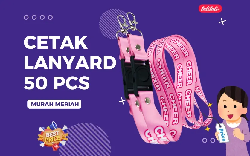 MURMER! Cetak Lanyard 50 PCS Mulai dari Harga Kaki Lima
