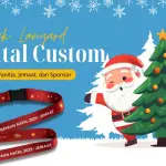 Cetak Lanyard Natal Custom untuk Panitia, Jemaat, dan Sponsor