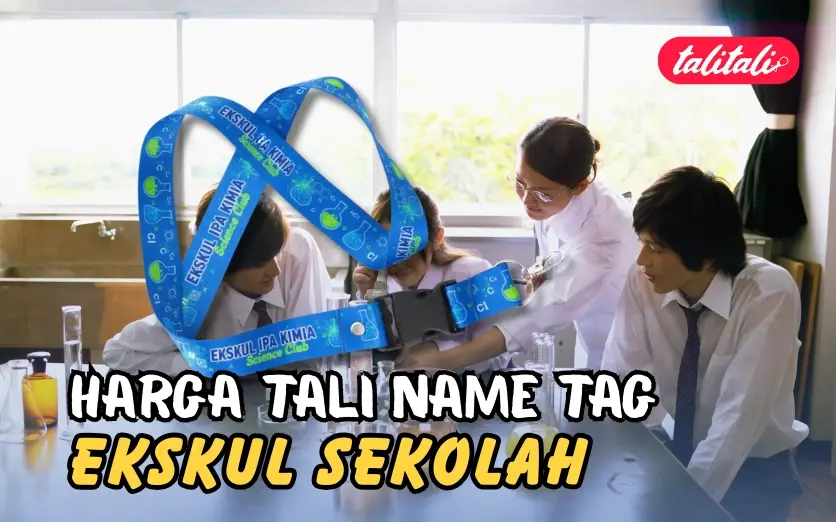 Harga Tali Name Tag Ekskul Sekolah (Print Custom Free Ongkir)