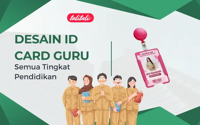 Desain ID Card Guru Semua Tingkat Pendidikan