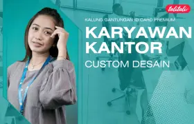 Kalung Gantungan ID Card Premium Karyawan Kantor Custom Desain