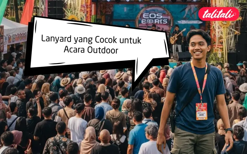 Lanyard yang Cocok untuk Acara Outdoor, Cetaknya di Talitali