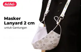 Masker Lanyard 2 cm untuk Gantungan