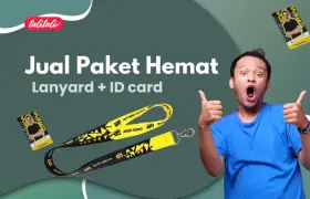 Jual Paket Hemat Lanyard + ID card Murah dan Berkualitas
