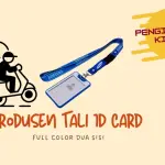 Produsen Tali ID Card Full Color Dua Sisi, Pengiriman Kilat