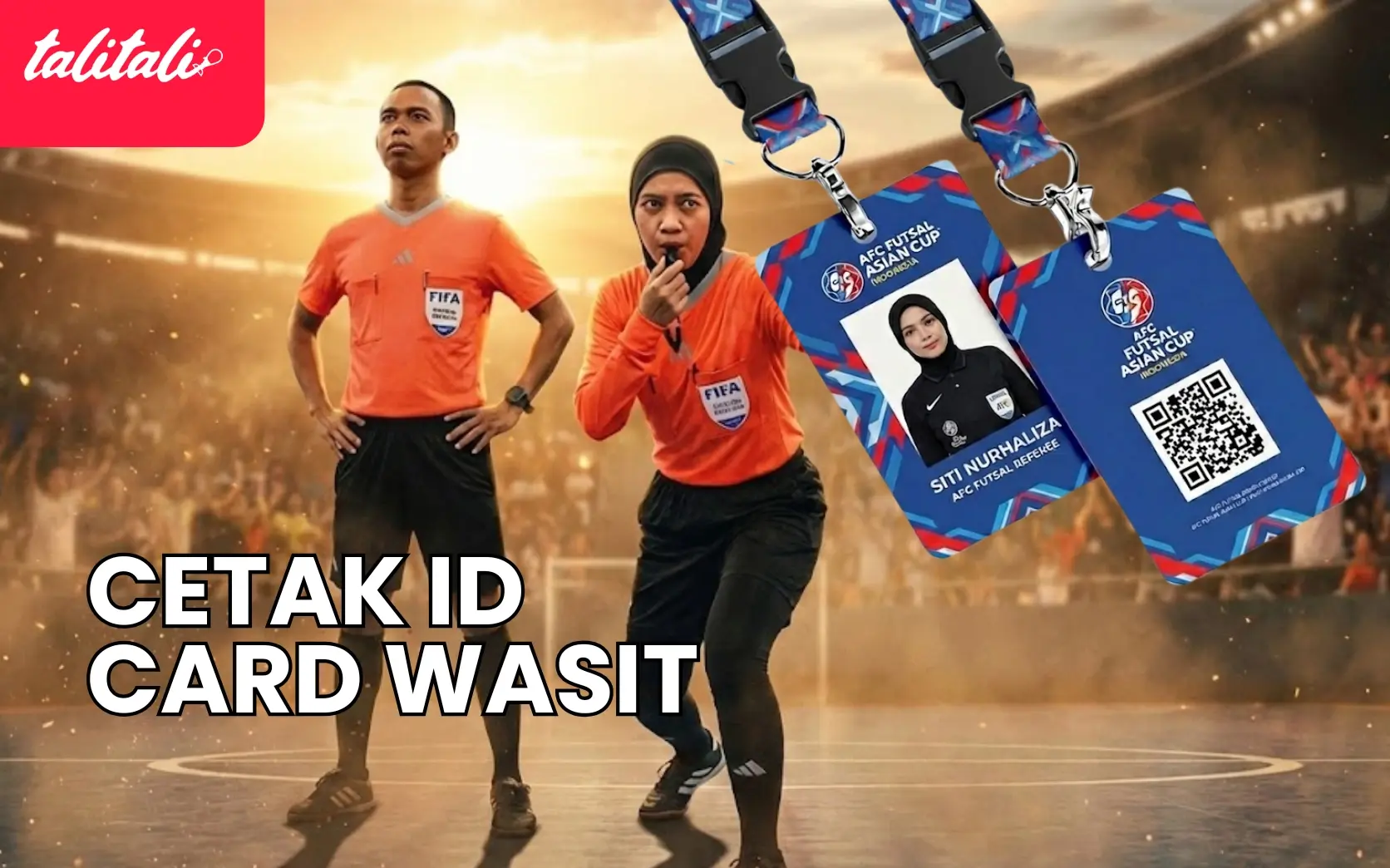 Cetak ID Card Wasit untuk Kebutuhan Pertandingan Resmi