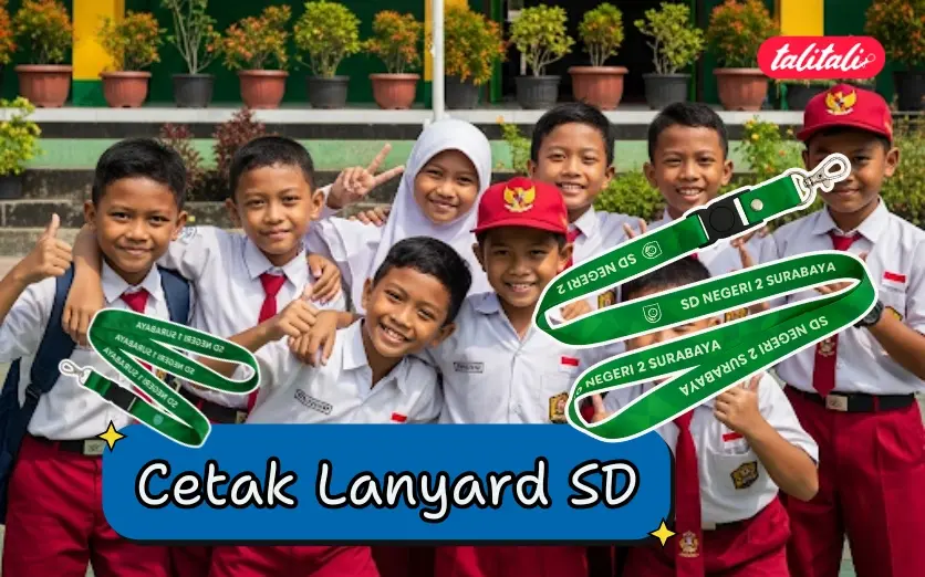 Cetak Lanyard SD: Tali ID Card Custom untuk Identitas dan Keamanan Siswa