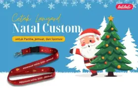 Cetak Lanyard Natal Custom untuk Panitia, Jemaat, dan Sponsor