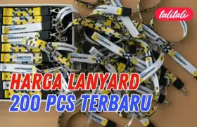 Daftar Harga Lanyard 200 Pcs Terbaru Lengkap dengan Pilihan Ukuran