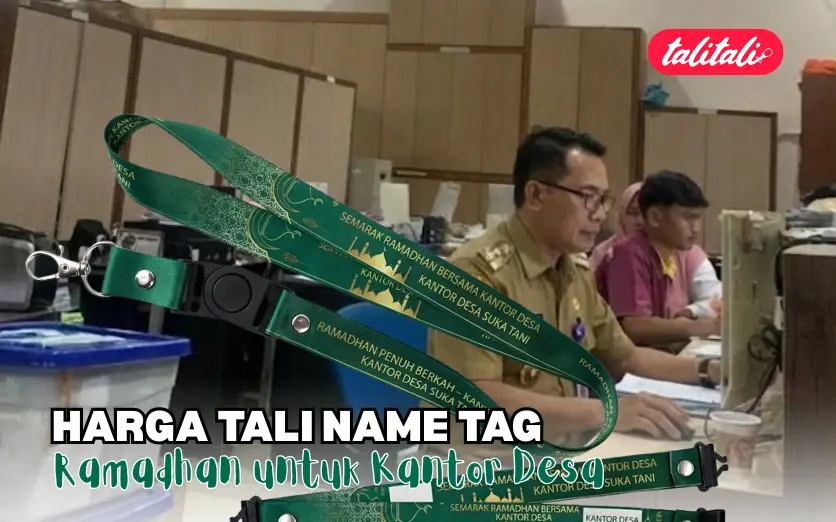 Harga Tali Name Tag Ramadhan untuk Kantor Desa Free Ongkir