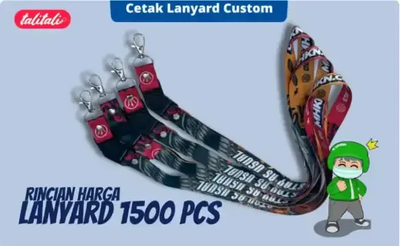 Informasi Harga Lanyard 1500 Pcs Full Color Sublimasi