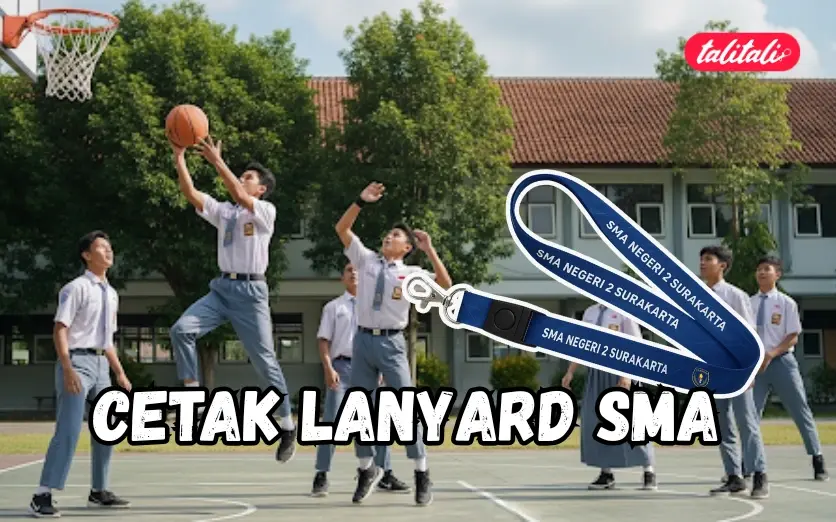Cetak Lanyard SMA di Talitali (Print Custom Free Ongkir Se-Indonesia)