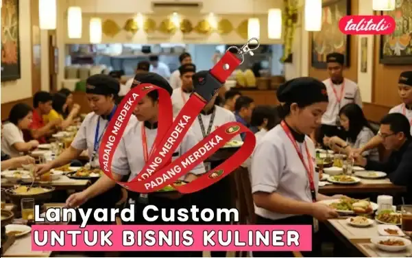Lanyard Custom untuk Bisnis Kuliner, Ini Vendor Cetaknya
