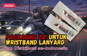 Packaging Zip untuk Wristband Lanyard Siap Distribusi se-Indonesia
