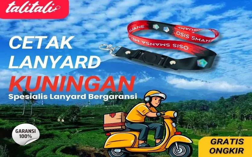 Jasa Cetak Lanyard Kuningan Design Profesional