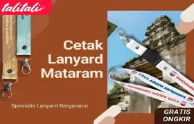 Jasa Cetak Lanyard Mataram Dengan Bahan Rajutan Benang Nylon