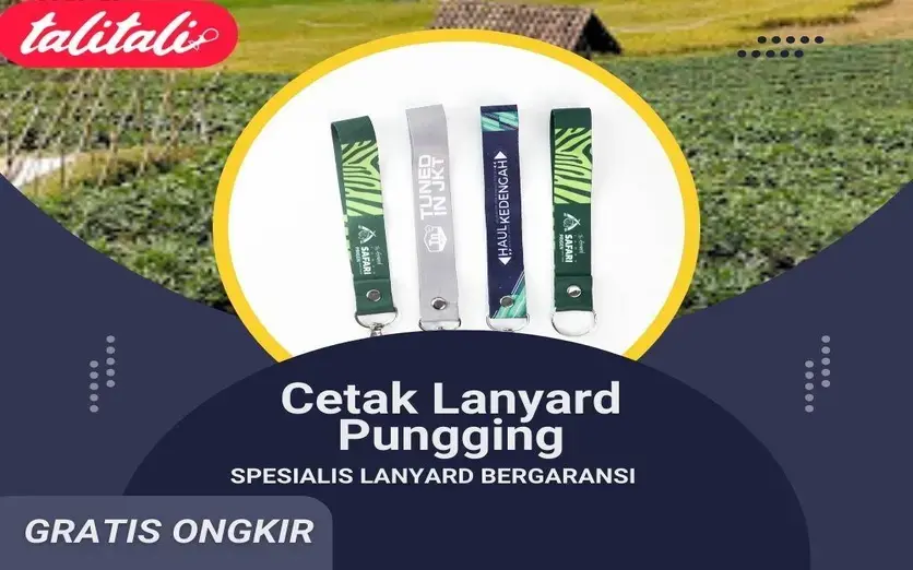 Jasa Cetak Lanyard Pungging Desain Bergaya