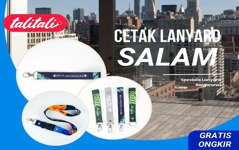 Jasa Cetak Lanyard Salam Gaya Tangguh