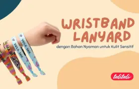 Wristband Lanyard dengan Bahan Nyaman untuk Kulit Sensitif