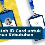 13 Contoh ID Card (Panitia, Karyawan, Sekolah, Peserta)