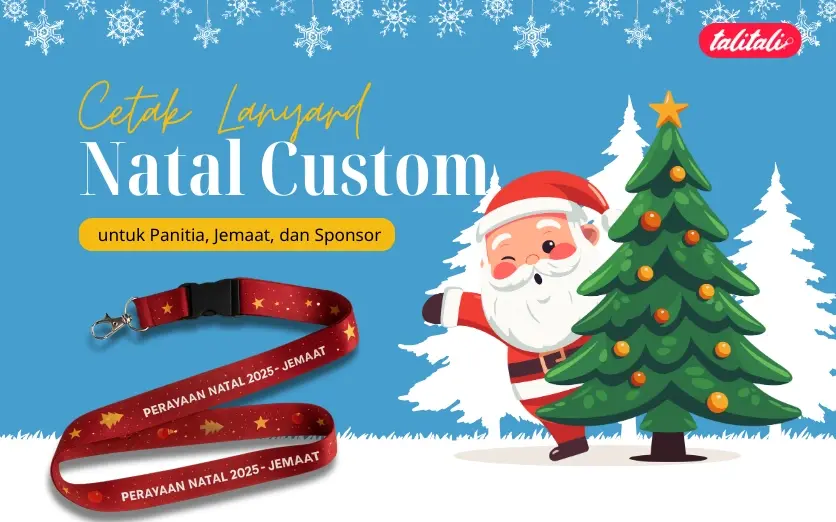 Cetak Lanyard Natal Custom untuk Panitia, Jemaat, dan Sponsor
