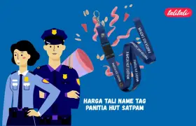 Daftar Harga Tali Name Tag Panitia HUT Satpam di Talitali