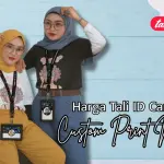 Harga Tali ID Card Custom Print Nama (Cetak Cepat)