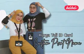 Harga Tali ID Card Custom Print Nama (Cetak Cepat)