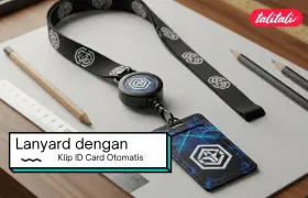 Lanyard dengan Klip ID Card Otomatis, Kirim Express