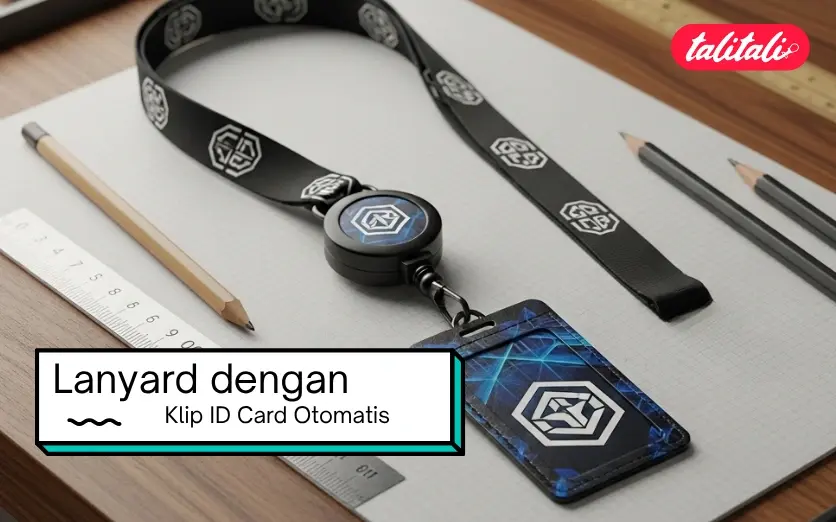 Lanyard dengan Klip ID Card Otomatis, Kirim Express