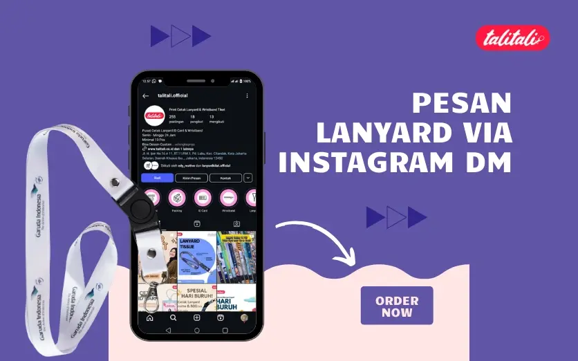 Pesan Lanyard via Instagram DM, Emang Bisa? Yuk Cobain!