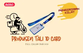 Produsen Tali ID Card Full Color Dua Sisi, Pengiriman Kilat
