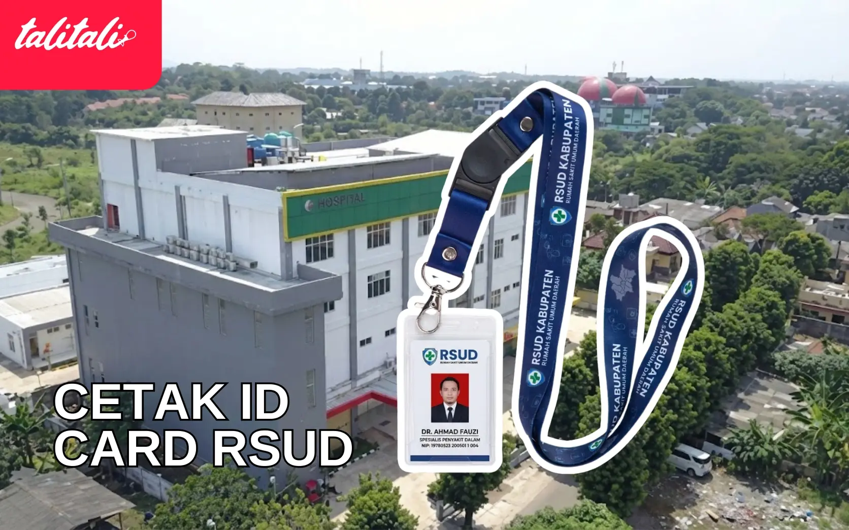 Cetak ID Card RSUD untuk Sistem Identitas Tenaga Medis