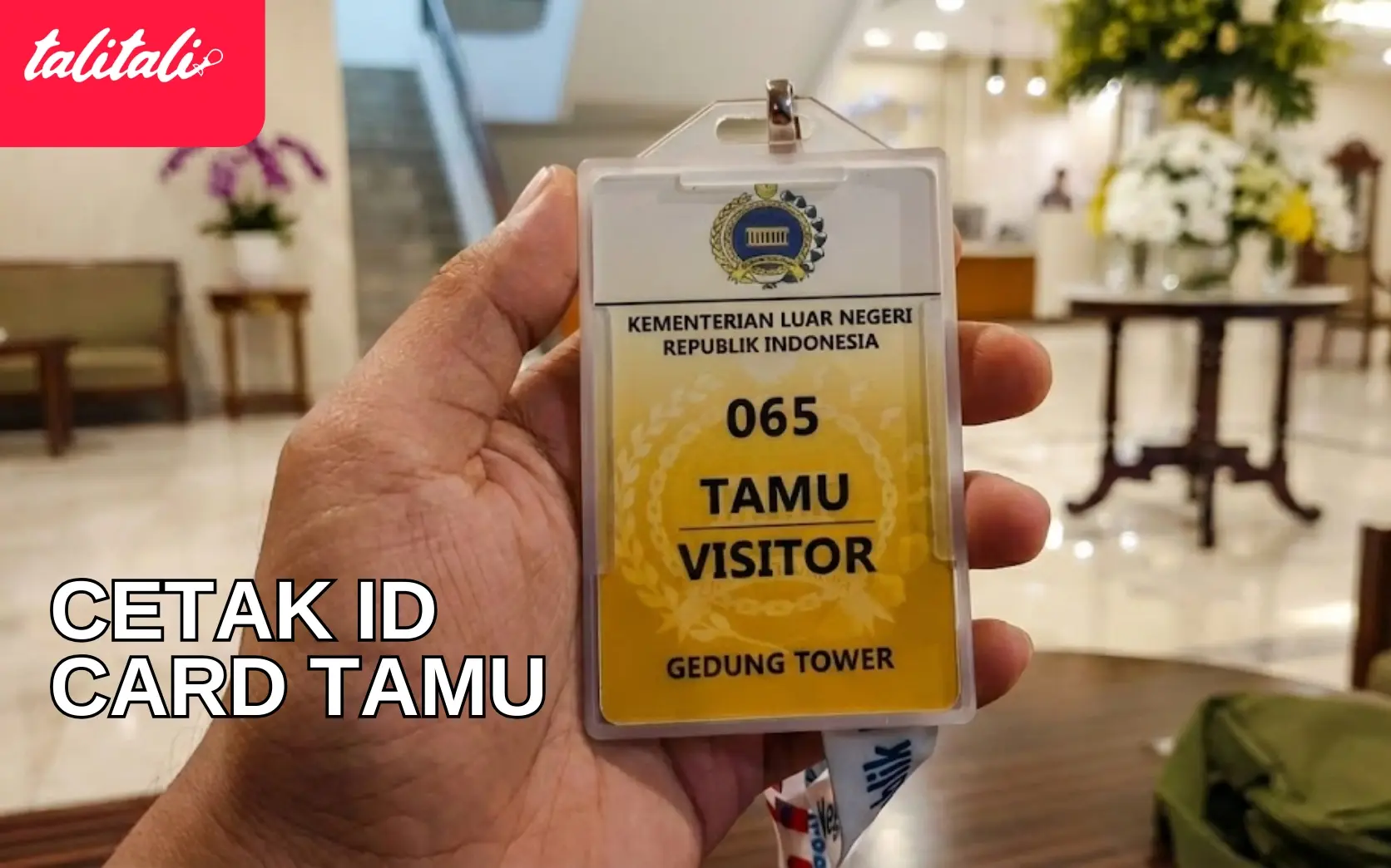 Cetak ID Card Tamu untuk Identitas Aman dan Profesional