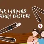 Cetak Lanyard Pramuka Custom FREE Desain Gratis Ongkir