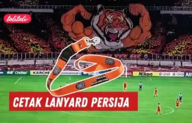 Cetak Lanyard Persija Jakarta / Jakmania Full Color FREE Desain