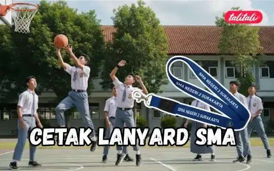Cetak Lanyard SMA di Talitali (Print Custom Free Ongkir Se-Indonesia)