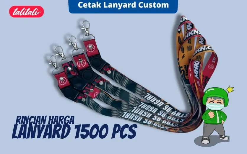 Informasi Harga Lanyard 1500 Pcs Full Color Sublimasi