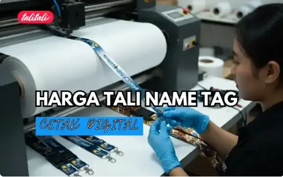 Harga Tali Name Tag Cetak Digital, Full Color, dan Berkualitas