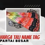 Harga Tali Name Tag Partai Besar, Pesanan Ribuan Pcs
