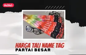 Harga Tali Name Tag Partai Besar, Pesanan Ribuan Pcs