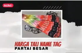 Harga Tali Name Tag Partai Besar, Pesanan Ribuan Pcs