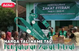 Harga Tali Name Tag Penyaluran Zakat Fitrah Terbaru