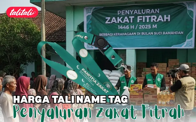 Harga Tali Name Tag Penyaluran Zakat Fitrah Terbaru