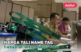 Harga Tali Name Tag Ramadhan untuk Kantor Desa Free Ongkir