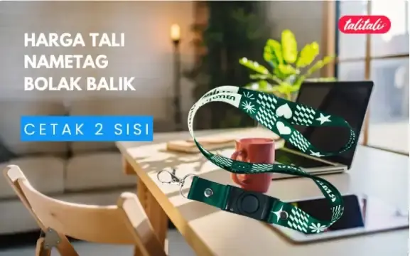 Harga Tali Nametag Bolak Balik (Print 2 Sisi) Full Color Cerah