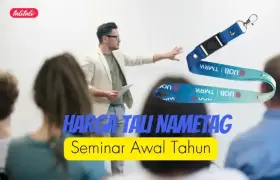 Harga Tali Nametag Seminar Awal Tahun, Custom & Paket Hemat