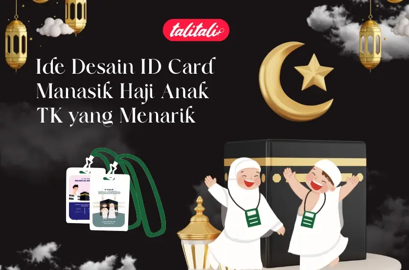 Ide Desain ID Card Manasik Haji Anak TK yang Menarik