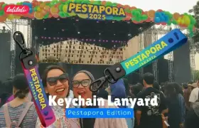 Keychain Lanyard Pestapora Edition, Merchandise Wajib Penonton Festival Musik